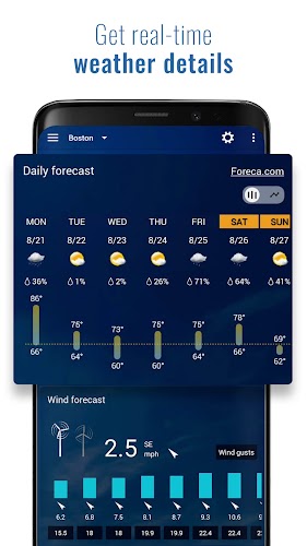 Transparent clock and weather Screenshot3