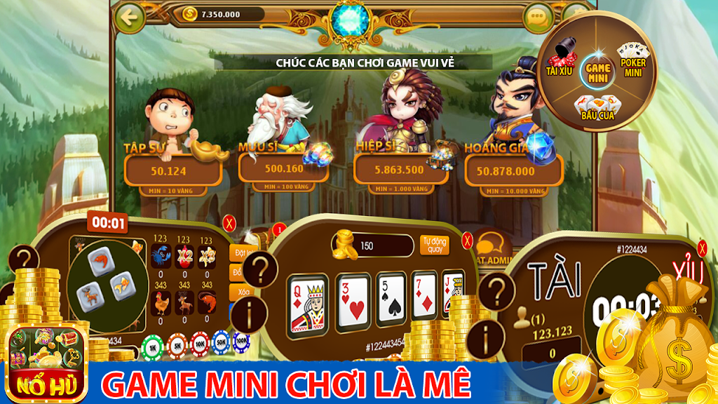 Slot – Vuong quoc vang, Game No Hu Doi Thuong Screenshot3