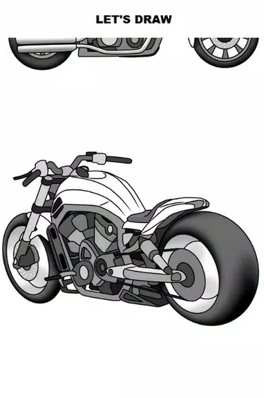 Draw Motorcycles: Cruiser Screenshot1