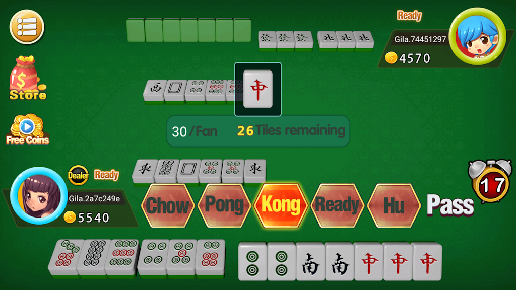 Mahjong 2P: Chinese Mahjong Screenshot2