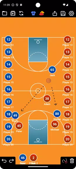 Coach Tactic Board: Basketball Screenshot4