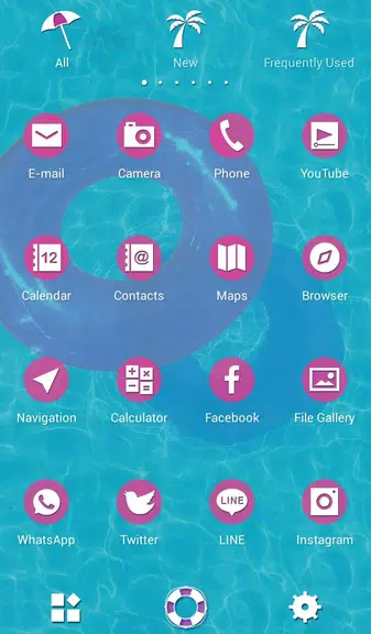 Pink Floaty Ring Theme Screenshot3