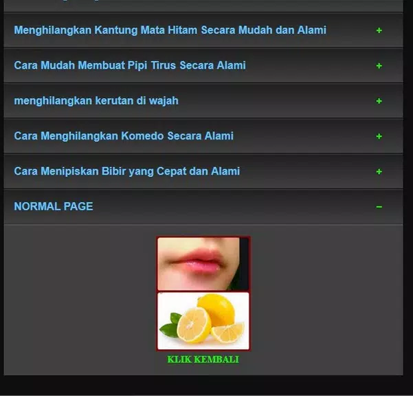 simple facial treatment Screenshot1