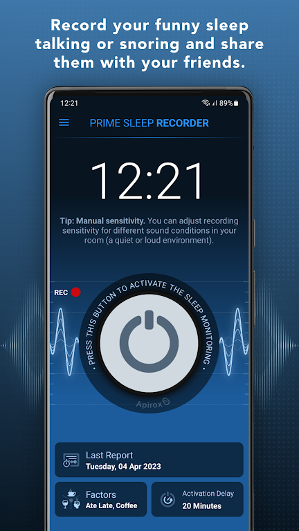 Prime Sleep Recorder Screenshot1