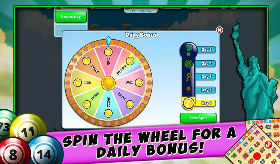 Bingo - Secret Cities - Free Travel Casino Game Screenshot2