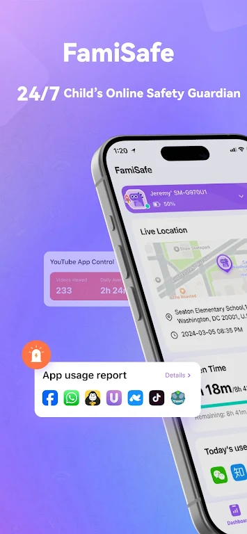 Parental Control App- FamiSafe Screenshot1