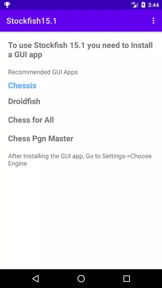 Stockfish 15.1 Chess Engine Screenshot1