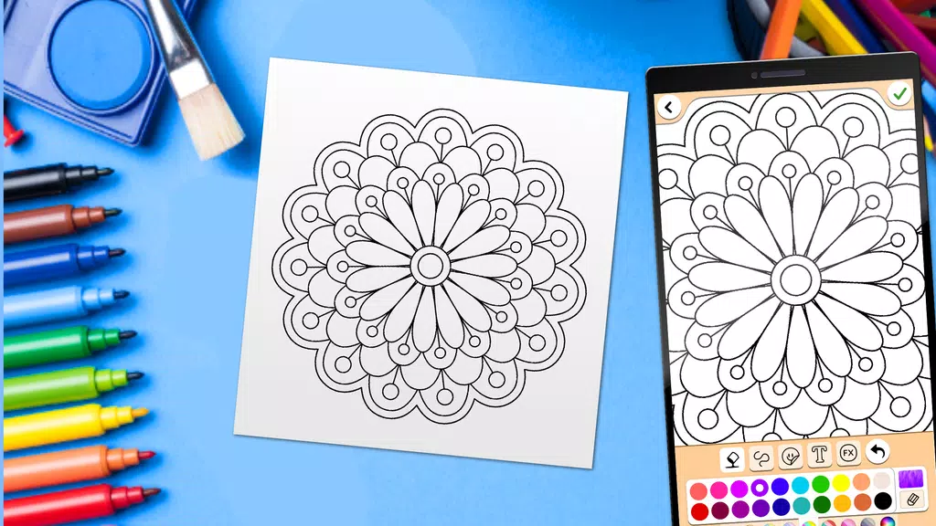 Mandala Coloring Pages Screenshot3