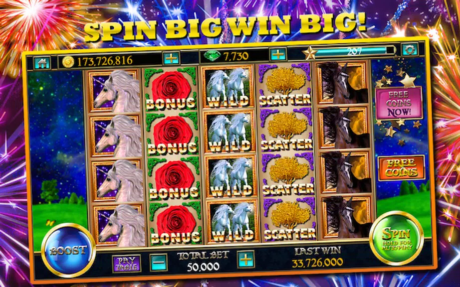 Slots™ Unicorn 7 Slot Machines Screenshot2