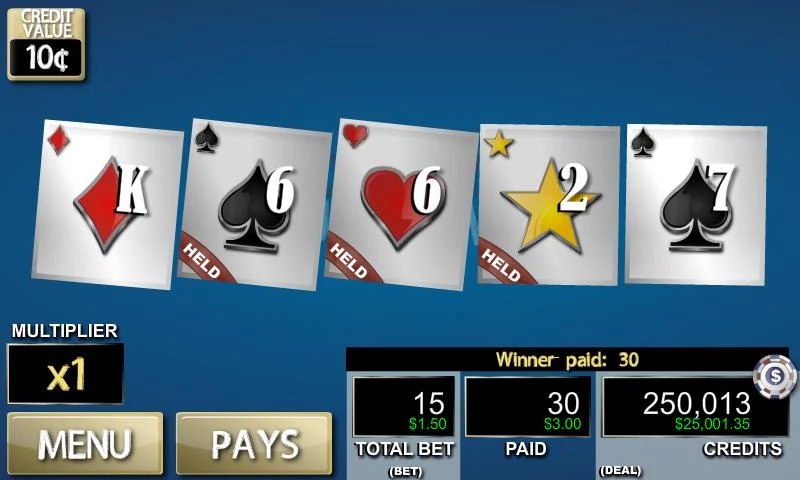 Hot Hand: Deuces Wild Lite Screenshot1