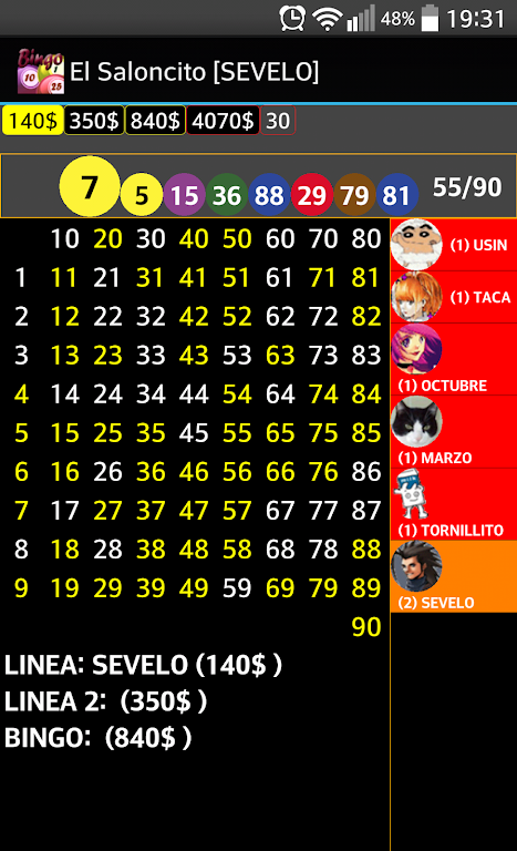 Bingo UsuBingo Screenshot3