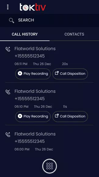 Toktiv: Twilio VOIP Calls, SMS Screenshot2