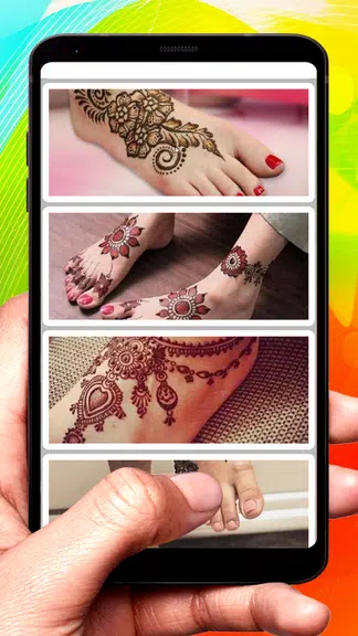 Foot Feet Leg Mehndi Designs Screenshot2