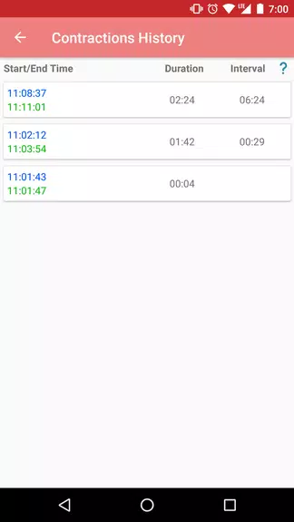 Contraction timer Screenshot3