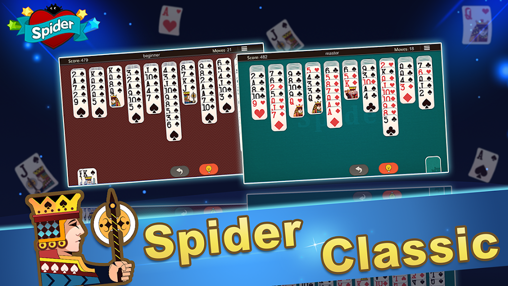 Spider Solitaire -Card Game Screenshot1