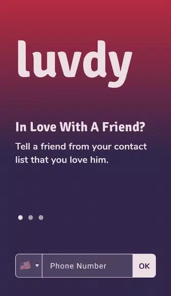 luvdy - Anonymous Dating Among Friends Screenshot1