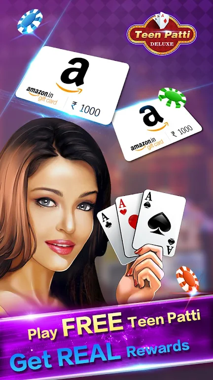 Teen Patti Deluxe-Real Rewards&Jackpot Screenshot1