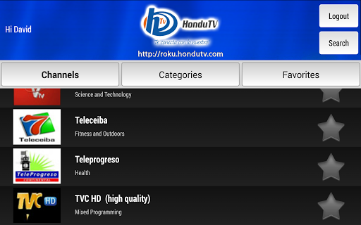 HonduTV for Android TV Screenshot3