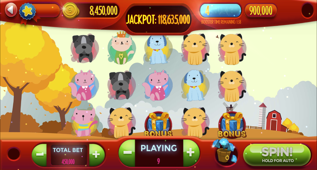 Dog-Cat Free Slot Machine Game Online Screenshot3