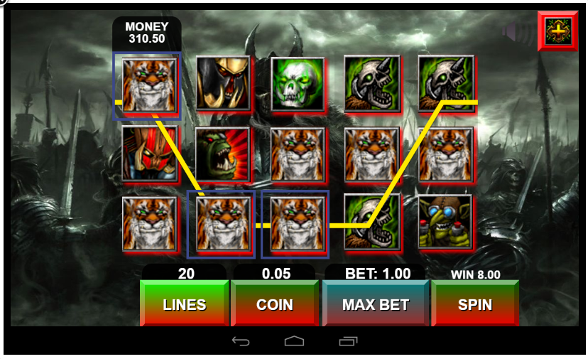 Warrior Slot Machine Screenshot3