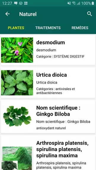 Plantes Naturelles Screenshot1