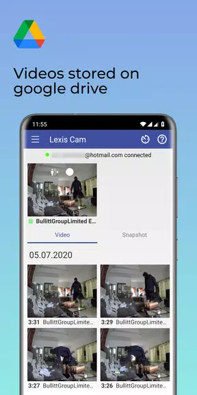 Lexis Cam, Home security app Screenshot2