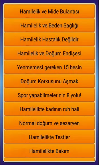 Hamileler İçin Faydalı Bilgile Screenshot2