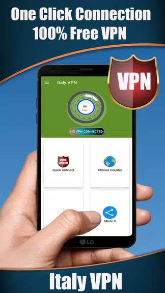 Italy VPN - Get Fast & Free Italy IP Screenshot1