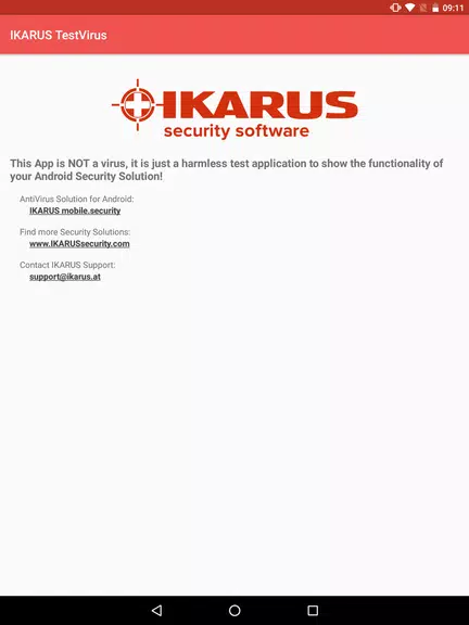 IKARUS TestVirus Screenshot4