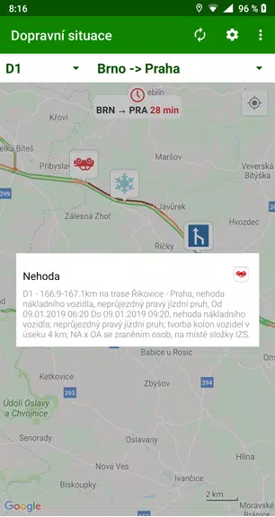 Dopravní situace aktuálně Screenshot3
