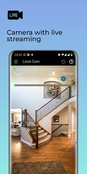 Lexis Cam, Home security app Screenshot1