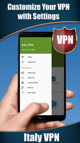 Italy VPN - Get Fast & Free Italy IP Screenshot4