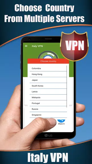 Italy VPN - Get Fast & Free Italy IP Screenshot3