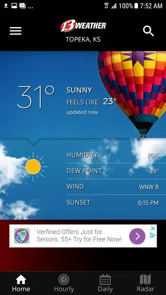 WIBW 13 Weather app Screenshot1