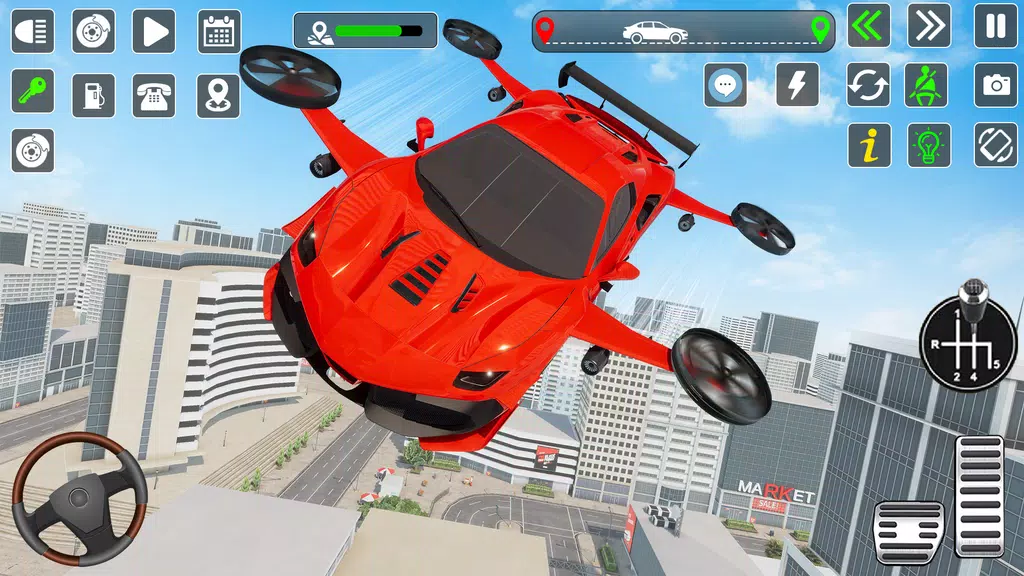 Flying Car Games Car Flight 3D Screenshot1