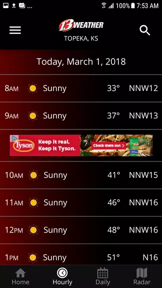 WIBW 13 Weather app Screenshot3