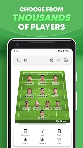 My Lineup: Lineup Builder Mod Screenshot1