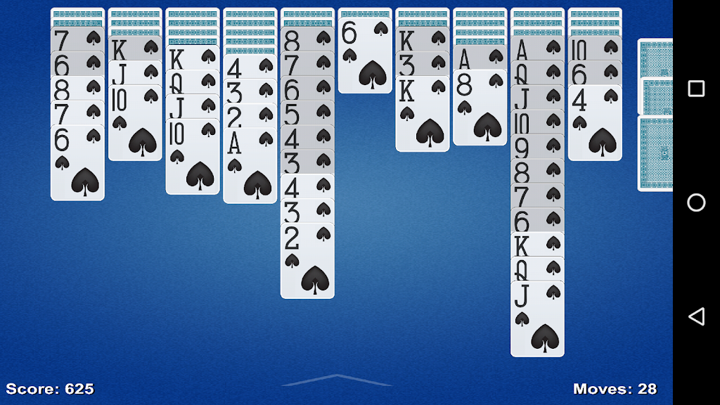 Spider Solitaire Game Screenshot4