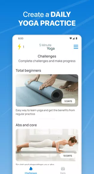 5 Minute Yoga Screenshot1