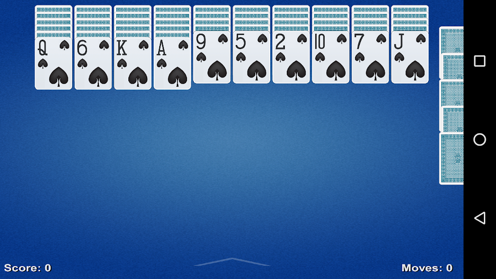 Spider Solitaire Game Screenshot1