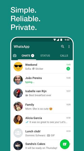 WhatsApp Messenger Screenshot1