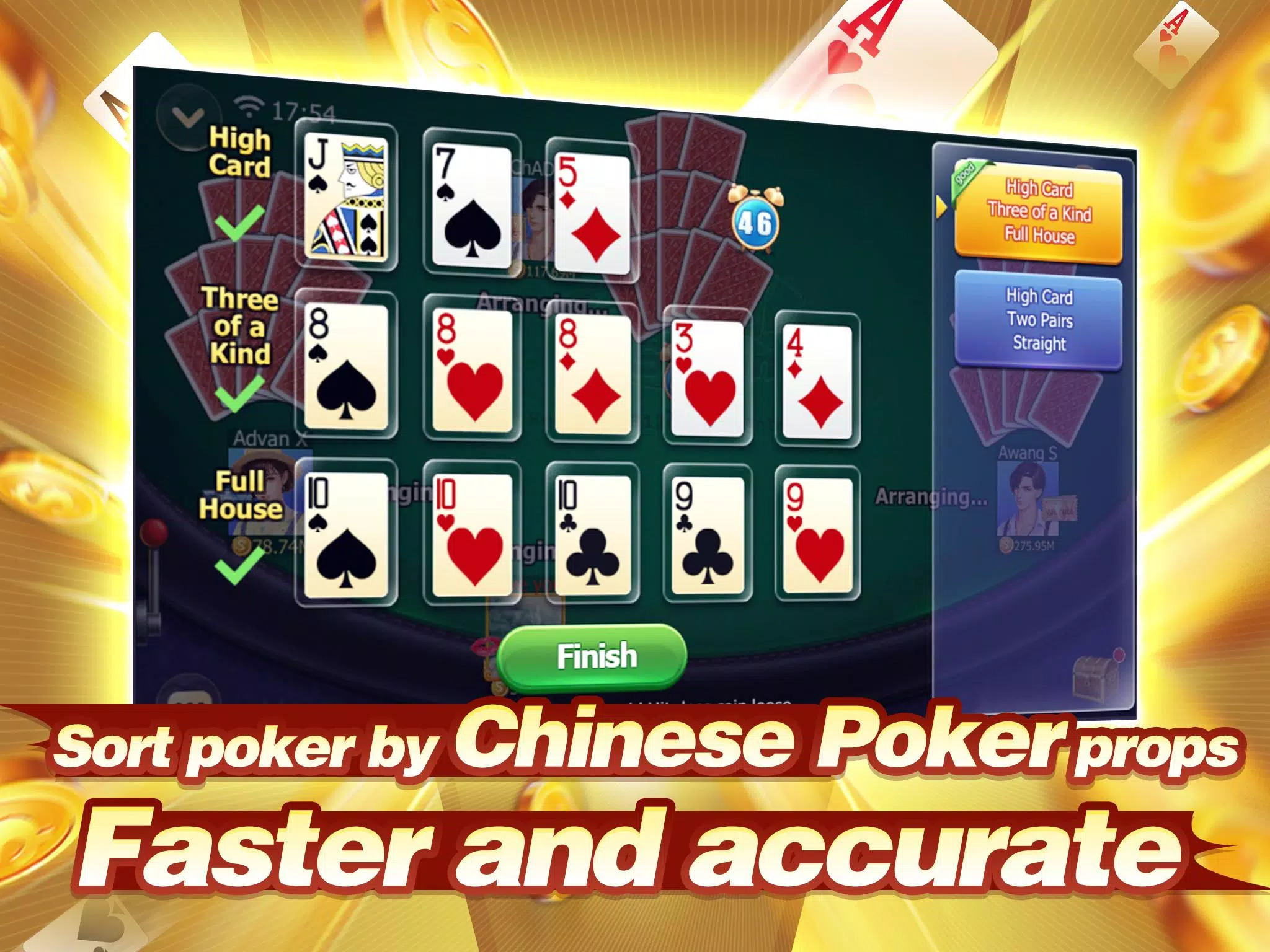 Capsa susun (Capsun) - Chinese Poker Screenshot2