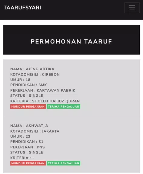 Taaruf Syari Screenshot2