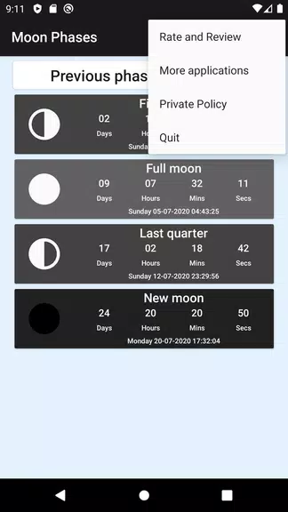 Moon phases Screenshot2