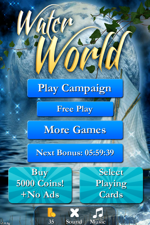 Pyramid Solitaire Water World Screenshot1