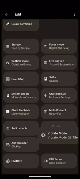 Vibrate Mode Toggle QS Tile Screenshot1