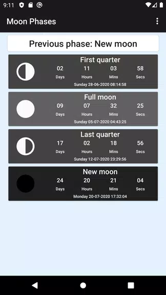 Moon phases Screenshot1