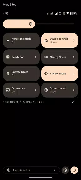 Vibrate Mode Toggle QS Tile Screenshot2