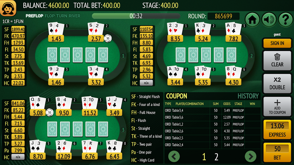 Bet on Poker Screenshot1