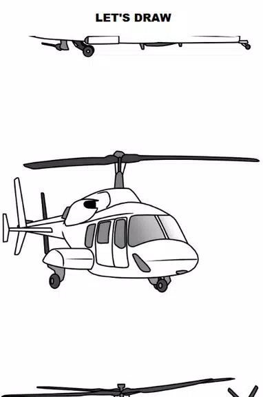 Draw Aircrafts: Helicopter Screenshot1